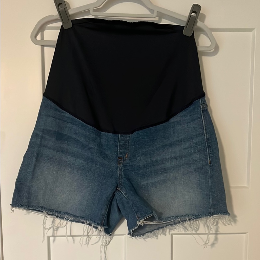 Madewell Over the Belly Maternity Shorts